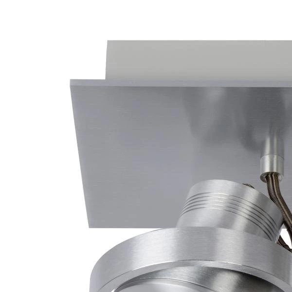 Lucide LANDA - Plafondspot - LED Dim to warm - GU10 - 2x5W 2200K/3000K - Mat chroom - detail 2
